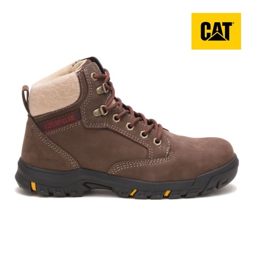 Caterpillar Tess Steel Toe Werkschoenen Dames Chocola (OPCD.NL)